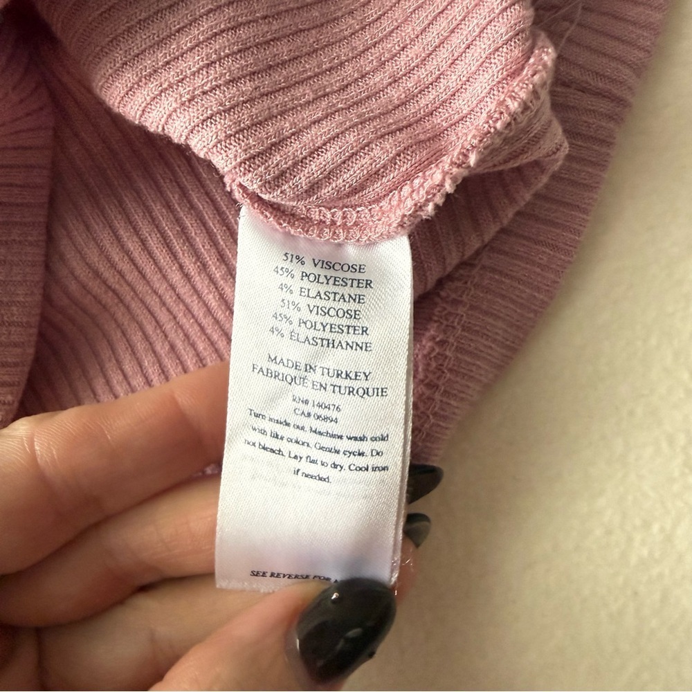 Faherty Sleeveless Ribbed Pink Tank XS - Picture 2 of 5